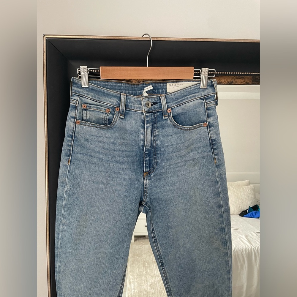 rag & bone Light Blue Nina High-Rise Skinny Jeans - Picture 3 of 5